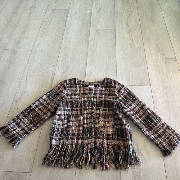 Anthropologie Fringed Academy Jacket size XS - Picture 1 of 11